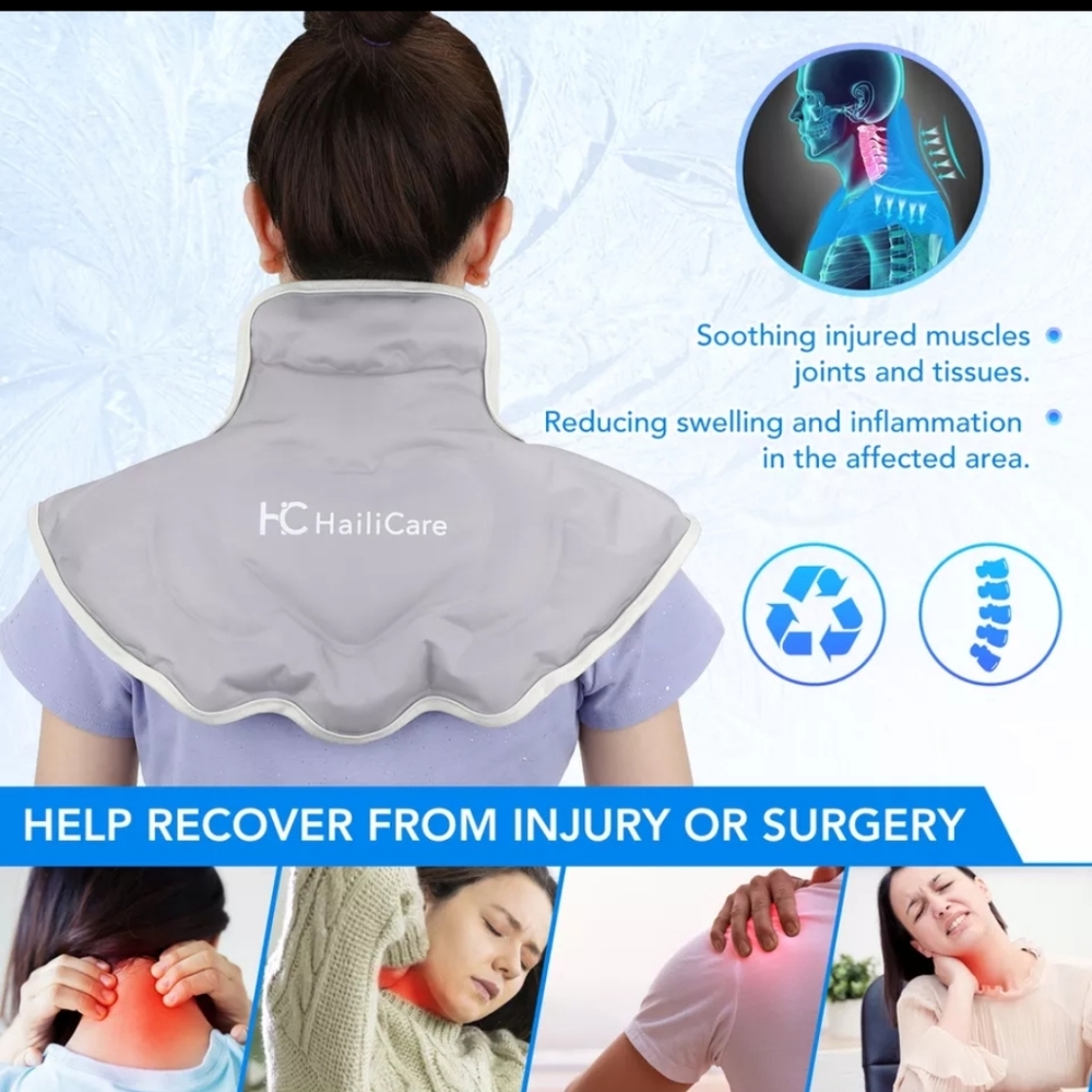 Hot and cold neck wrap